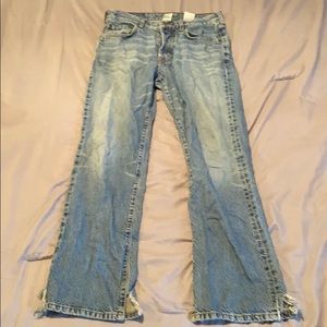 Used Lucky button fly jeans size 29 distressed